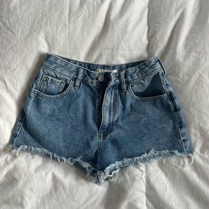 Pacsun High Rise Festival Denim Shorts